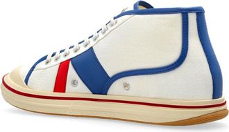 Bottega Veneta Mens Eliott Sneaker White Cotton Rubber Sole