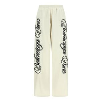Balenciaga Sweatpants, female, Multicolor, Size: M Cursive Reversible Tracksuit Pants