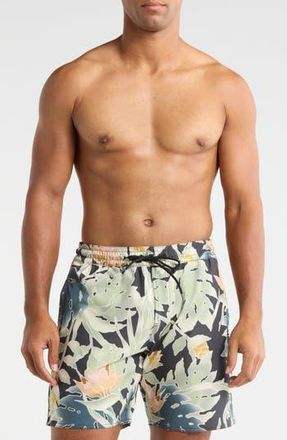 Volcom Watersides Swim Trunks in Black at Nordstrom Rack, Size Xx-Large