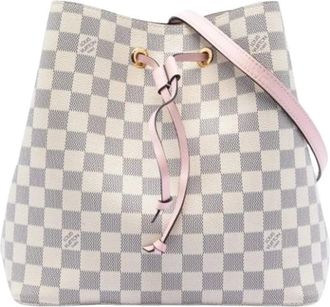 Louis Vuitton Pre-owned Bucket Bags, female, White, Size: ONE SIZE Pre-owned Fabric louis-vuitton-bags