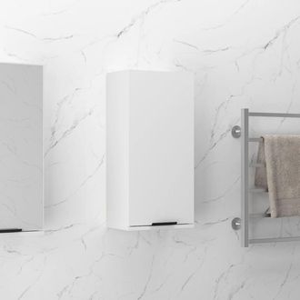 vidaXL Mobile Da Bagno A Parete Bianco 32x20x67 Cm - Vidaxl