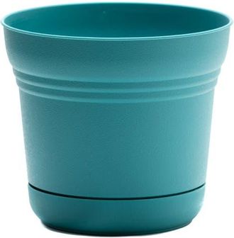 Bloem 10 Inch Saturn Round Planter With Saucer Tray in Blue at Nordstrom