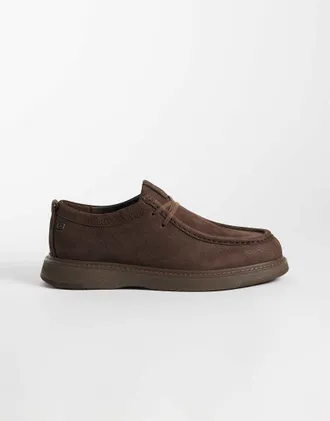 Tommy Hilfiger scarpe Belmont in vero nabuk marrone