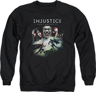 Gildan Injustice Gods Among Us Key Art Adult Crewneck Sweatshirt