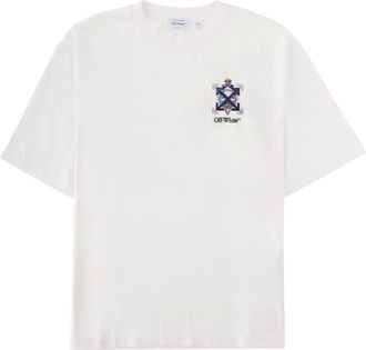 Off-white White Logo Crew Neck T-Shirt