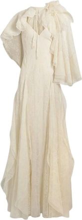 Alberta Ferretti Mujer, Vestidos, Beige, Talla: L
