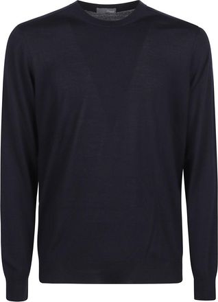 Drumohr Navy Blue Round-Neck Sweater