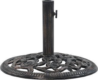 vidaXL Base De Sombrilla De Hierro Fundido Color Bronce 12 Kg 48 Cm Vidaxl