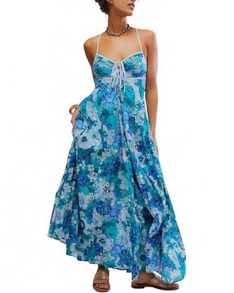 Free People Dream Weaver Maxi Dres In Blue