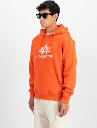Alpha Industries Hoodie ALPHA INDUSTRIES Basic Hoodie BL, Herren, Gr. M, orange (boost orange), Obermaterial: 80% Baumwolle, 20% Polyester, regular fit, Sweatshirts Ho