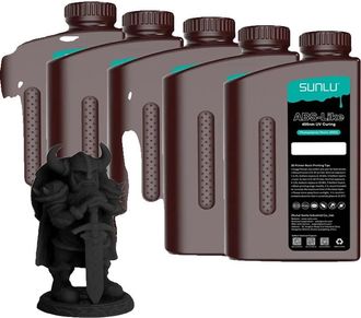 OEM Resina Para Impresi&oacute;n 3d, Lavable Con Agua, Curado Uv R&aacute;pido, Color Negro Similar Al Abs