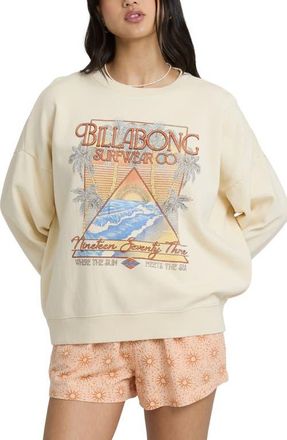 Billabong Echo Crewneck Sweatshirt in Winter White at Nordstrom, Size X-Small