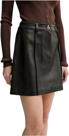 &Aacute;eron Rudens Rok - Dames - Leren & Su&egrave;de rokken - Zwart - XS - Leer - Rokken