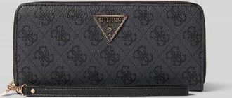 Guess Portemonnaie mit Label-Applikation Modell LAUREL II in Anthrazit, Gr&ouml;&szlig;e 1