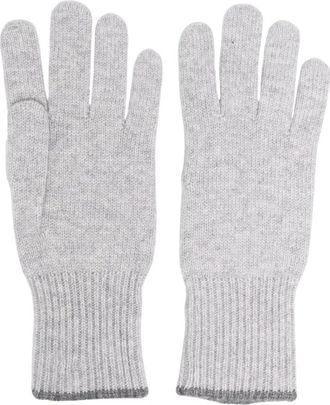 Brunello Cucinelli Gloves - unisex - Handschoenen - Grijs - L - Accessoires