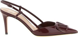Valentino Garavani VLogo Signature Patent Leather Slingback Pump 80mm