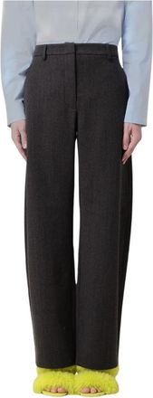 Moschino Wide Broeken - Dames - Wijde Broeken - Grijs - M - Broeken