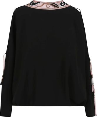 Pucci open-back blouse - Black