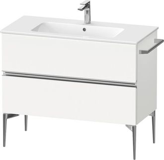 Duravit Duravit - Sivida Mueble Bajo Lavabo, 2 Cajones, Tirador Cromado