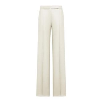 Max Mara Wide Trousers, female, Beige, Size: XS Wide Trousers