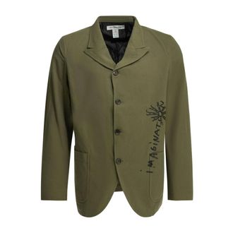 Comme Des Gar&ccedil;ons Blazer Estampado - Jackets - Hombre - Verde - L