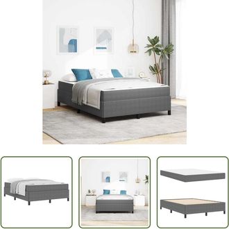 vidaXL Vidaxl Estructura De Cama Con Colch&oacute;n Gris Claro 160 X 200 Cm Tela