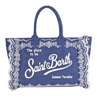 MC2 Saint Barth Borsa Vanity Volant - female - MC2 Saint Barth - Handbags - Blue - ONE SIZE - Bags
