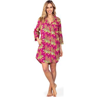 Printfresh Sleep Shirt in Hot Pink at Nordstrom, Size X-Small