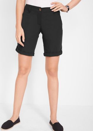 Bonprix Bermudas BONPRIX Stretch Bermuda, Damen, Gr. 36, N-Gr, schwarz, Web, Obermaterial: 97% Baumwolle, 3% Elasthan, unifarben, regular fit kniefrei, Hosen 