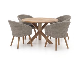 Intenso Furniture Intenso Tropea/ROUGH-Y &oslash;120cm dining tuinset 5-delig
