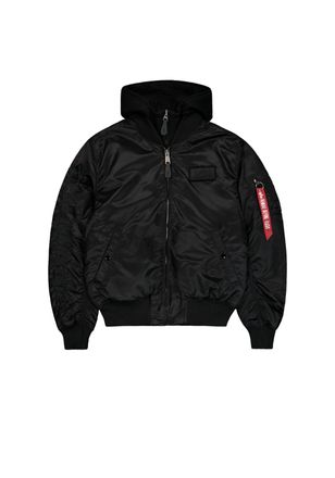 Alpha Industries Bomberjacke ALPHA INDUSTRIES MA-1 D-Tec Sleeve Embroidery, Herren, Gr. M, schwarz (schwarz, schwarz), Obermaterial: 100% Nylon, Futter: 100% Nylon, Ka