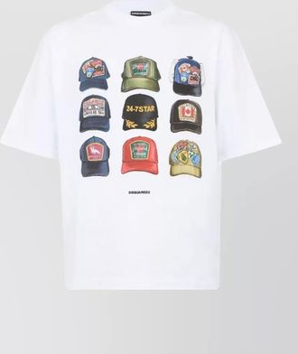 Dsquared2 cotton logo print short sleeve t-shirt