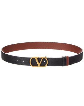 Valentino Vlogo Signature Leather Belt
