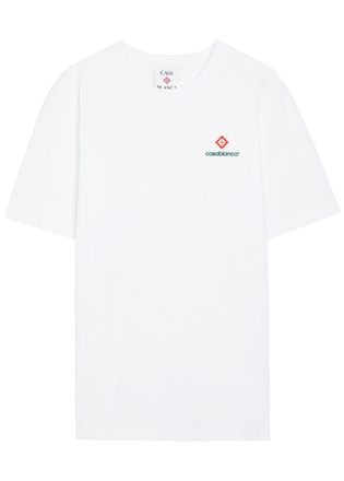 Casablanca Casablanca Logo-print Cotton T-shirt - White - XL