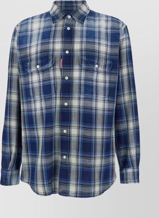 Dsquared2 checked cotton long-sleeve shirt