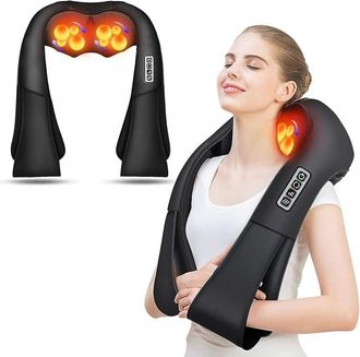 OEM Masajeador Cervical El&eacute;ctrico Con Calor Y Masaje Shiatsu Para Cuello, Hombros Y Espalda - Alivio De La Tensi&oacute;n Y Relajaci&oacute;n - Ulisem