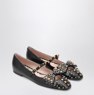 Valentino Garavani Ballerina Mary Jane Bowow With Studs