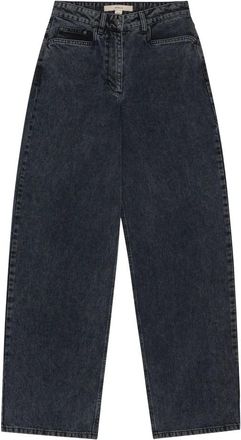 Remain Hoge taille biologische denim broek - Dames - Loose Fit Jeans - Zwart - W26 - Denim - Jeans