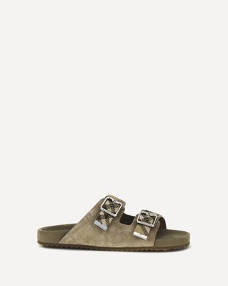 Burberry Sandali Urchin in pelle scamosciata Check Man 44