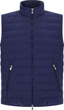 Brunello Cucinelli Blue Quilted Vest