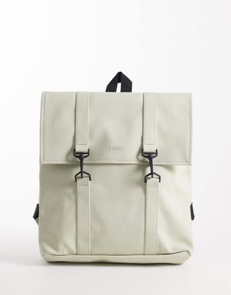 Rains 13310 MSN - Zaino mini impermeabile verde chiaro