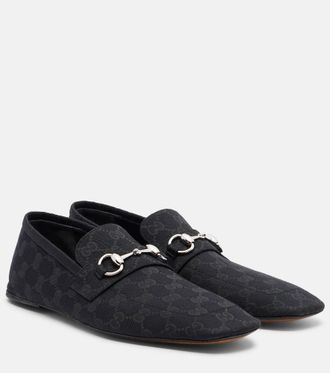 Gucci Horsebit GG Canvas loafers
