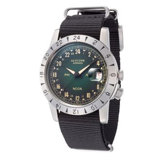 Glycine Mens Airman Vintage Noon Purist 40mm Automatic Watch