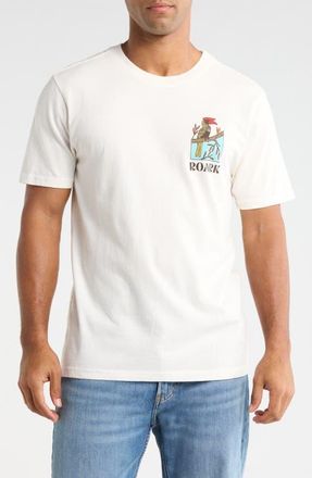 Roark Enjoy Cotton Graphic T-Shirt in Off White at Nordstrom, Size Xx-Large