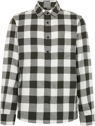 Knowledge Cotton Apparel Regular Fit Checkered Flannel Hemd für Herren | grau