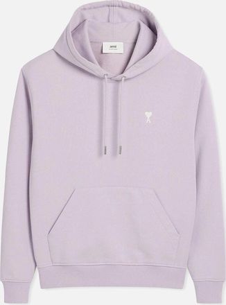 Ami Mens Mens Ami Paris de Coeur Lilac Hoodie - Purple - Size: 40