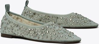 Tory Burch Womens Crystal Ballet, size 3.5