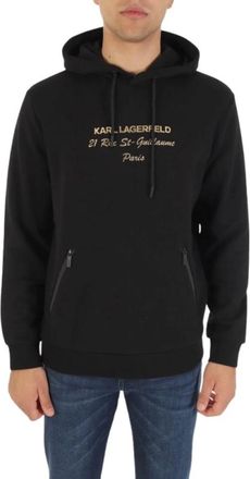 Karl Lagerfeld Sweatshirts & Hoodies > Hoodies - Heren - Hoodies - Zwart - S - Hoodies & sweatvesten