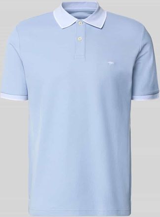 Fynch-Hatton Fynch-Hatton Modern Fit Poloshirt mit Stitching in Hellblau, Gr&ouml;&szlig;e 3XL