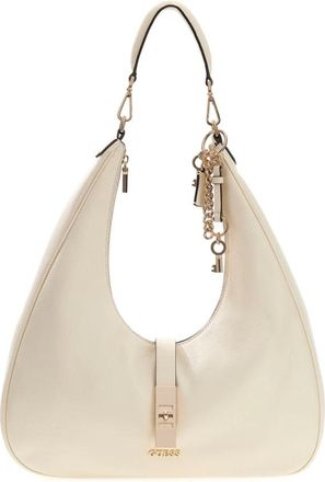 Guess Brooke Hobo Bag - Dames - Schoudertassen - Wit - ONE Size - Tassen